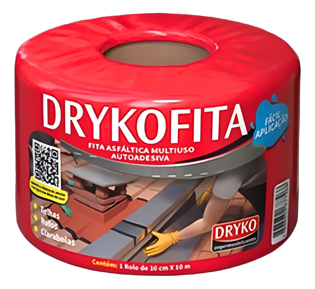 fita asfáltica aluminizada Dryko